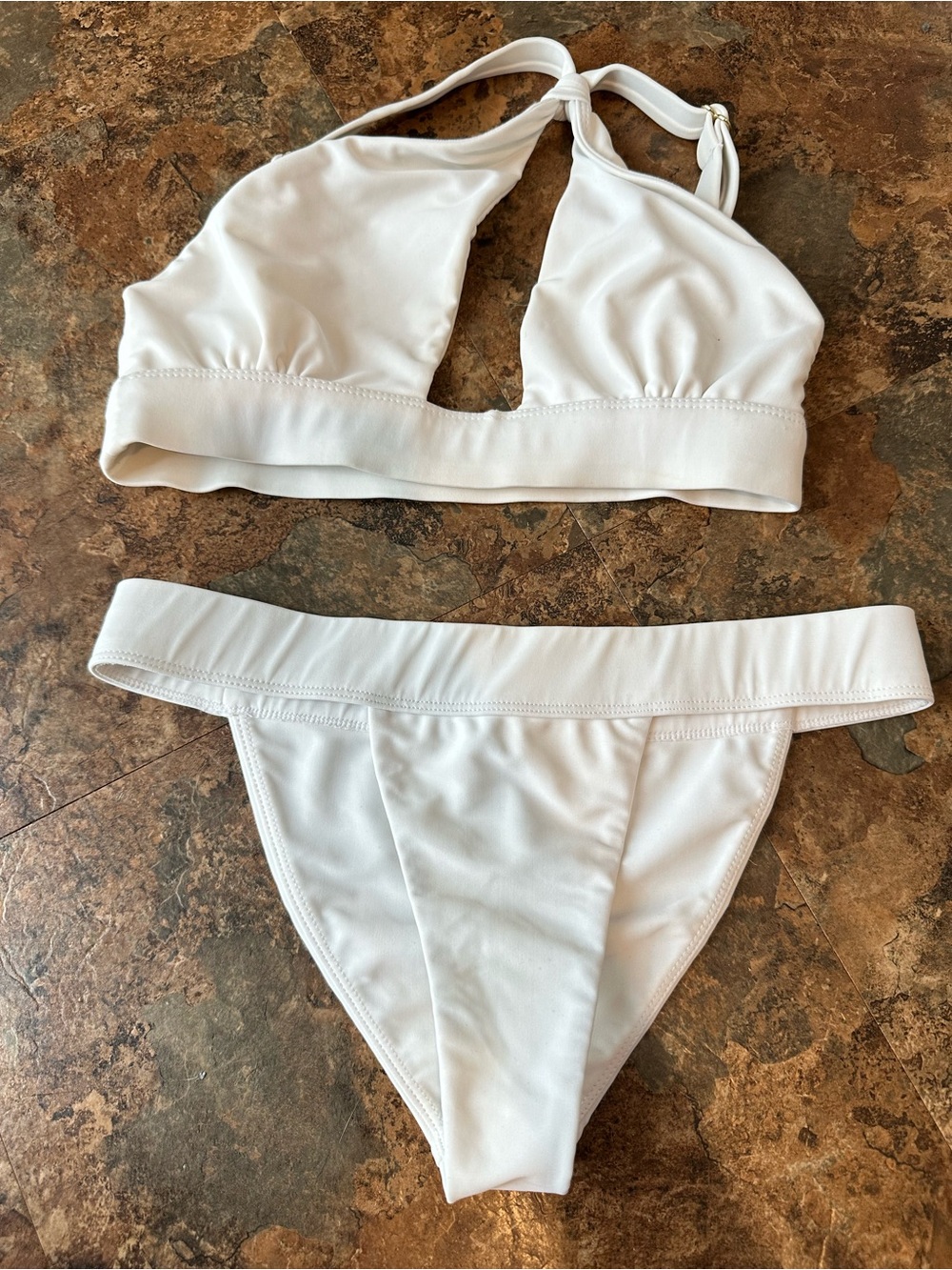 Tularosa White Bikini Set Size XS Adjustable
